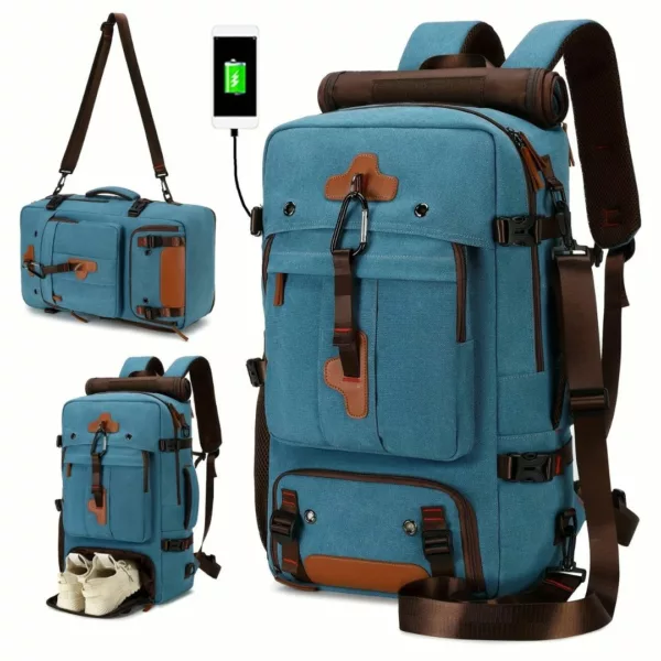 Sac à dos randonnée homme USB compartiment – Image 5