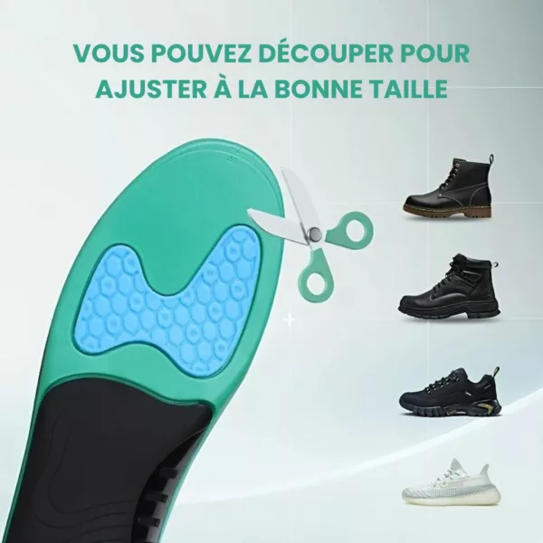 Semelles pied creux amortissantes randonnée – Confort ultime, soutien voûte plantaire, marche sans douleur – Image 2