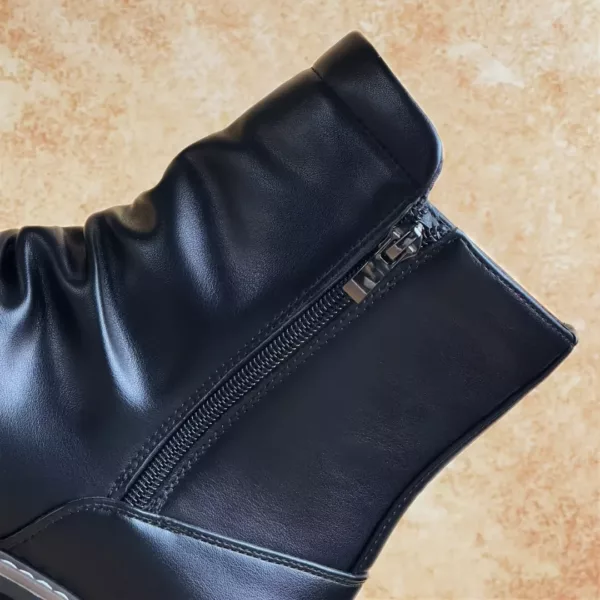 Bottes moto homme montantes zippées – Image 7