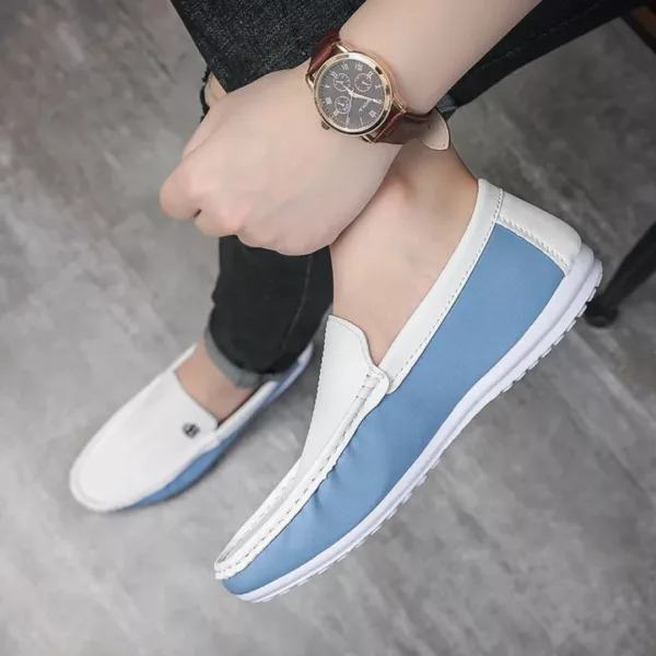 Chaussure bateau homme bicolore style yacht – Image 5