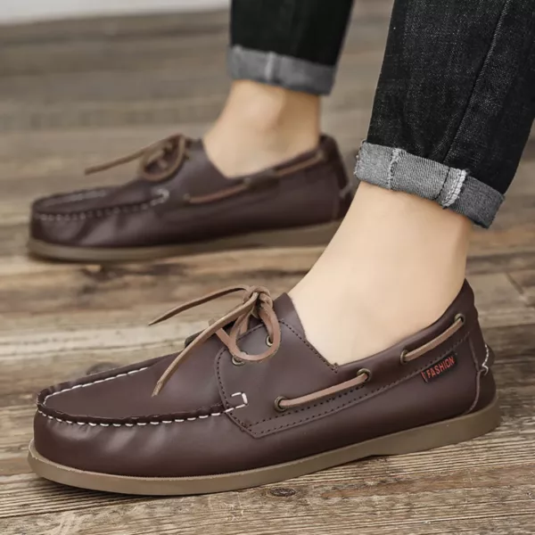 Chaussure bateau homme lacets traditionnels – Image 7