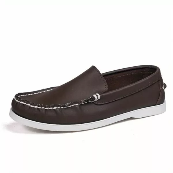 Chaussure bateau homme semelle contrastée casual – Image 5