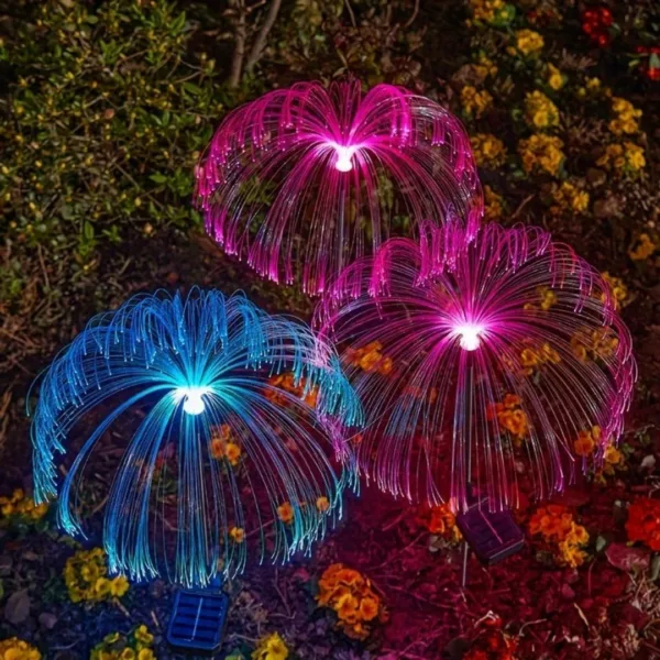 Lampe fibre optique méduse solaire – Image 9