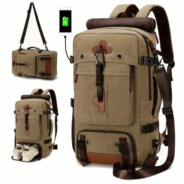 Sac à dos randonnée homme USB compartiment – Image 4