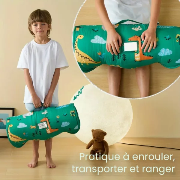 Sac de couchage enfant maternelle roulable – Image 2