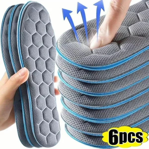Semelle amortissante épaisse sport confort – Soulage les douleurs plantaires et absorbe les chocs – Idéale pour marche et sport intensif – Image 2