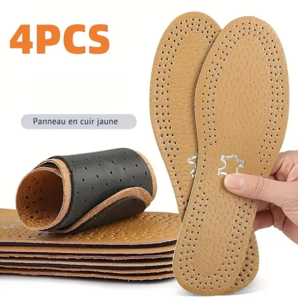 Semelle en cuir respirant pour chaussures – Image 7