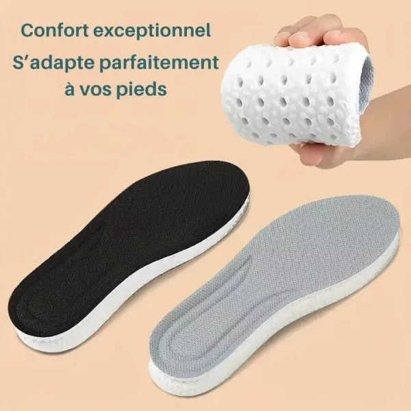 Semelle épaisse massage respirante confort – soulage les pieds fatigués, absorbe les chocs, fraîcheur et bien-être au quotidien – Image 2