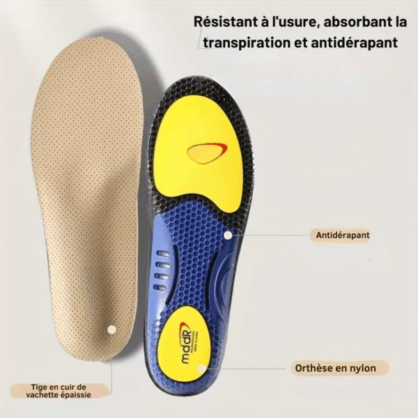 Semelles aponévrosite plantaire sport amorti – Image 9