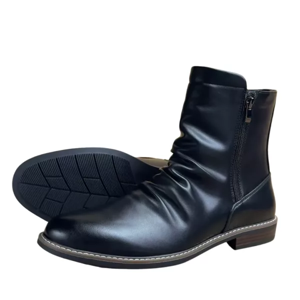 Bottes moto homme montantes zippées – Image 10