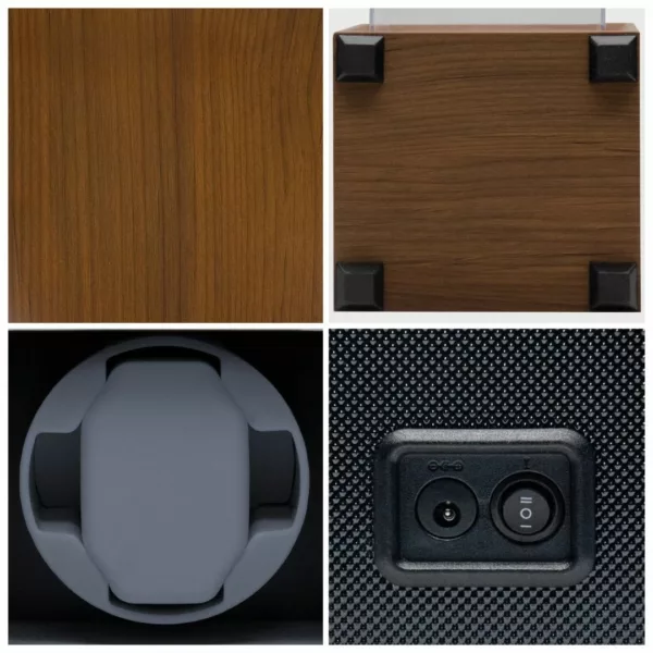 Boîte remontoir montre bois silencieuse – Écrin élégant et silencieux pour montres automatiques – Préserve précision et style – Image 4