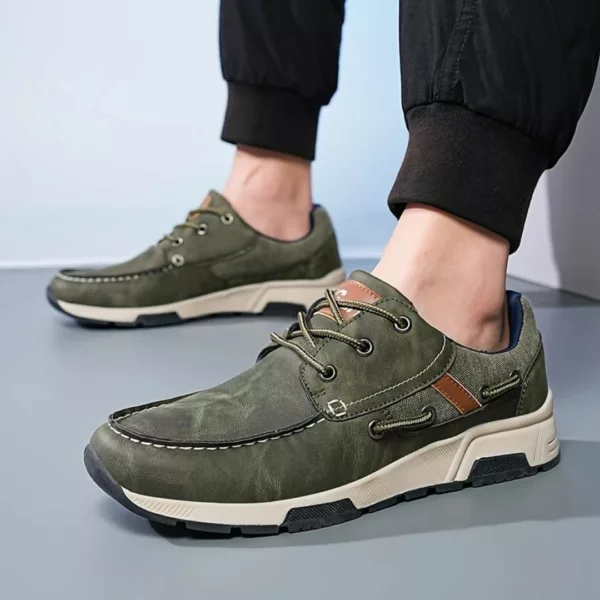 Chaussure bateau homme confort semelle sport – Image 2