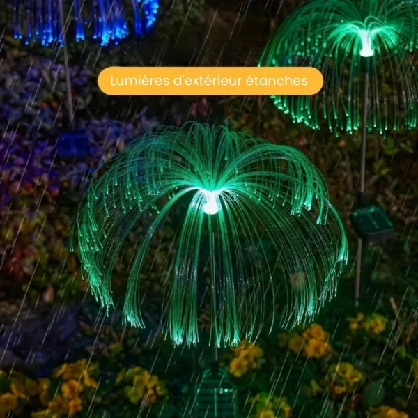 Lampe fibre optique méduse solaire – Image 2