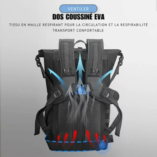 Sac à dos moto étanche rouleau – Image 4