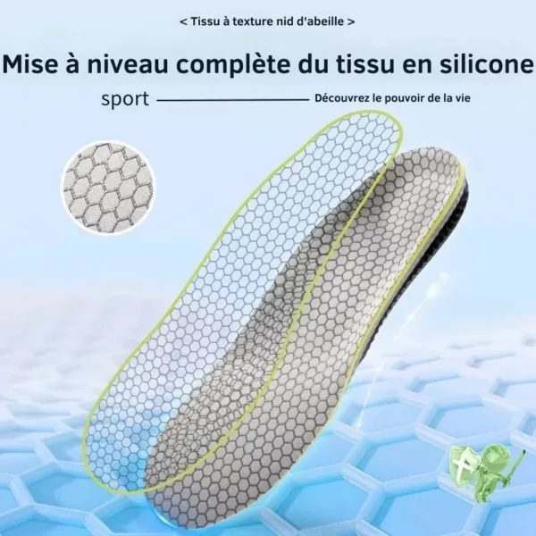 Semelle sport antichoc haute élasticité – Confort extrême, absorbe les chocs, idéale pour course et longues marches – Image 6