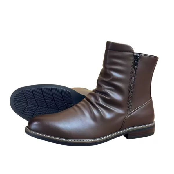 Bottes moto homme montantes zippées – Image 9