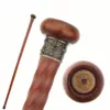 Canne traditionnelle bois frêne sculpté