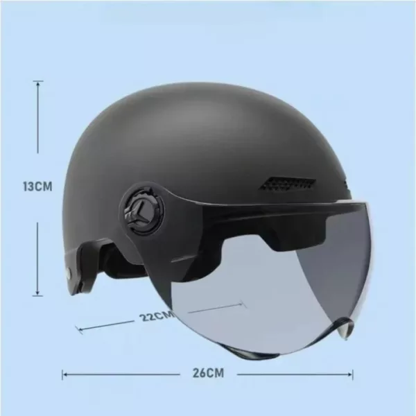 Casque demi-coque vélo avec lunettes – Image 2