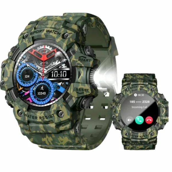 Montre militaire connectée sport USB – Étanche, cardio, GPS intégré – Idéale entraînement intensif et outdoor – Image 2
