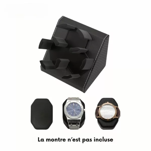 Remontoir montre fibre carbone 3 slots – Image 6