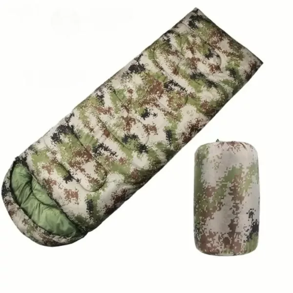 Sac de couchage camouflage léger compressible – Chaud, compact et idéal bivouac ou randonnée survie – Image 3