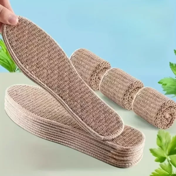 Semelle respirante en fibre de jute – Confort naturel anti-transpiration pour pieds au sec toute la journée – Image 9