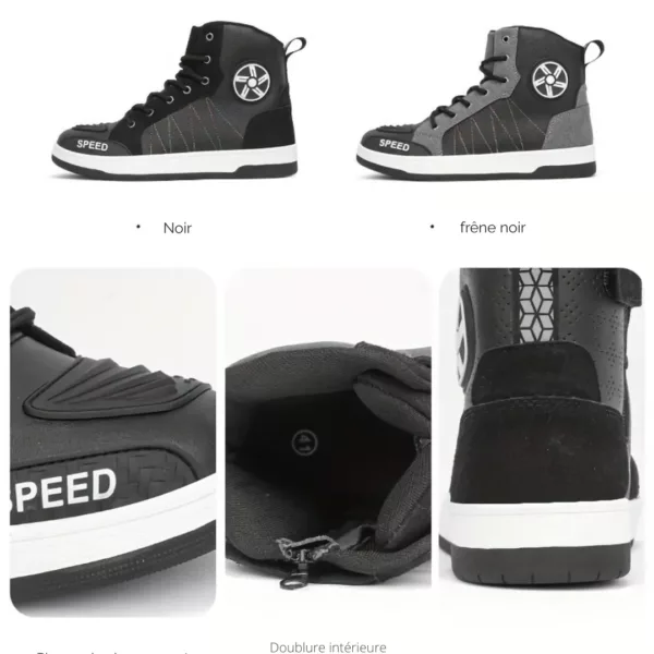 Baskets moto homme hautes urbaines – Image 4