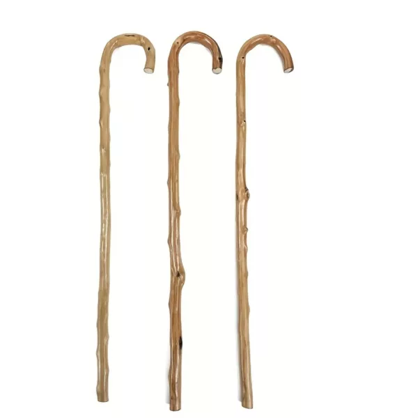 Bâton de berger bois rustique – Accessoire de randonnée solide et authentique – Marche en montagne sécurisée – Image 2