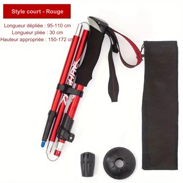 Bâton de randonnée pliable léger – Image 8