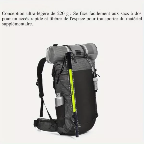 Bâton de trekking télescopique réglable – Randonnée confort sur tous terrains – Ultra résistant et léger – Image 6