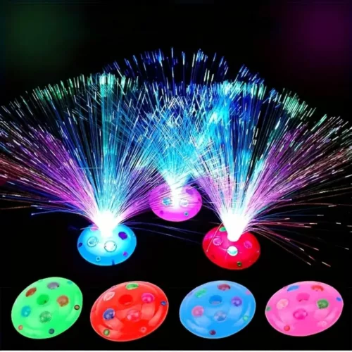 Lampe veilleuse fibre optique RVB