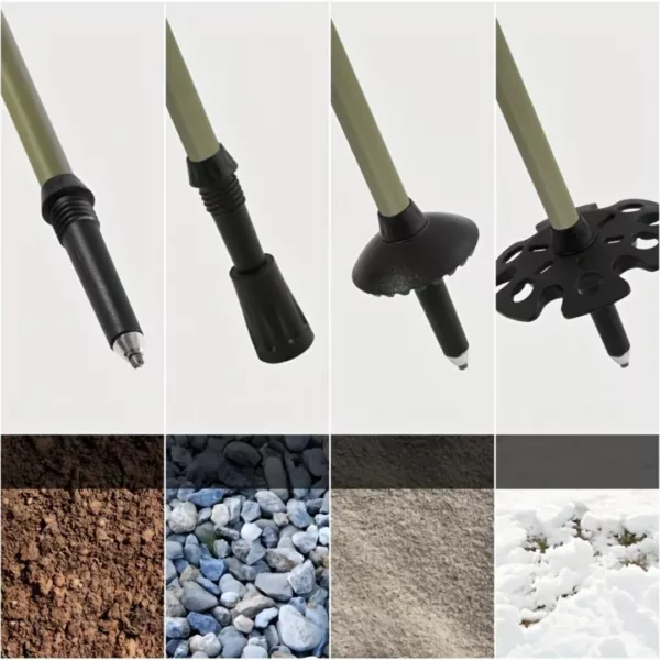 Bâtons de randonnée fibre carbone – Ultra légers et résistants pour marche confortable en montagne – Image 4
