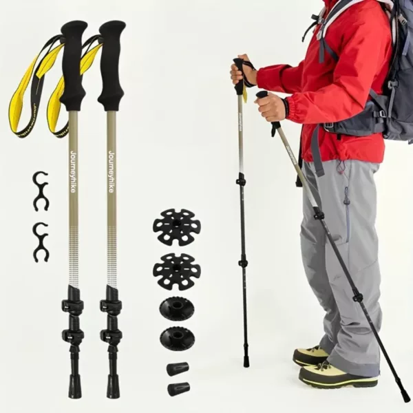 Bâtons de randonnée fibre carbone – Ultra légers et résistants pour marche confortable en montagne – Image 7