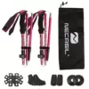 Bâtons pliables trekking aluminium 5 sections – Ultra légers & compacts pour randonnées longue distance