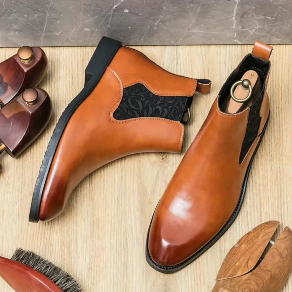 Bottes moto homme à enfiler élégantes – Image 8