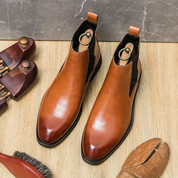 Bottes moto homme à enfiler élégantes – Image 5