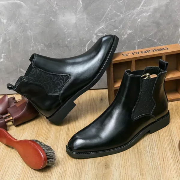 Bottes moto homme à enfiler élégantes – Image 6