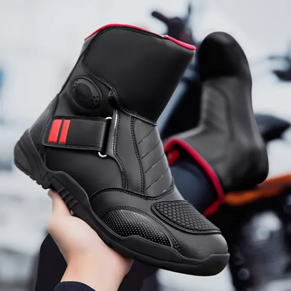 Bottes moto homme courtes renforcées – Image 4