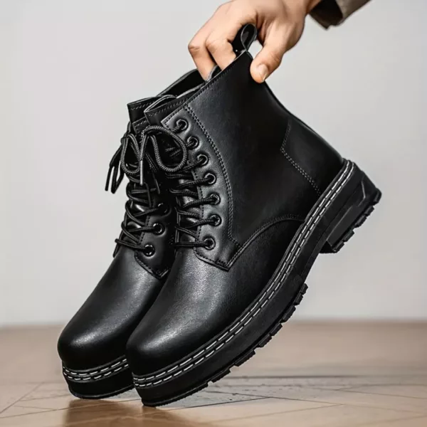 Bottes moto homme mi-mollet urbaines – Image 6