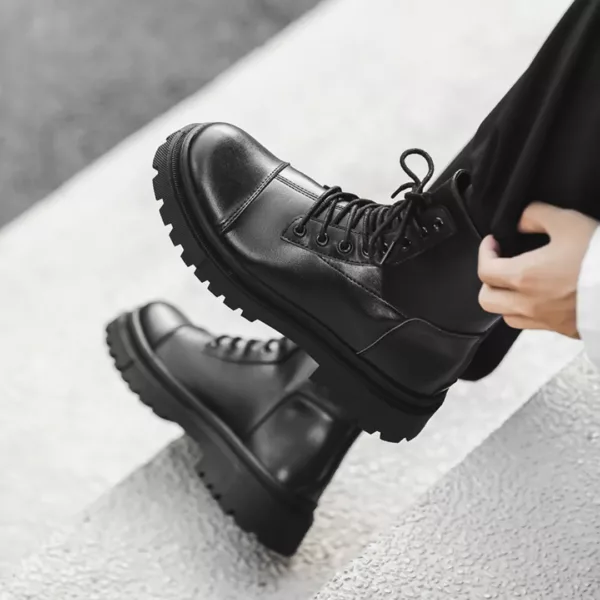 Bottes moto homme style classique – Image 2