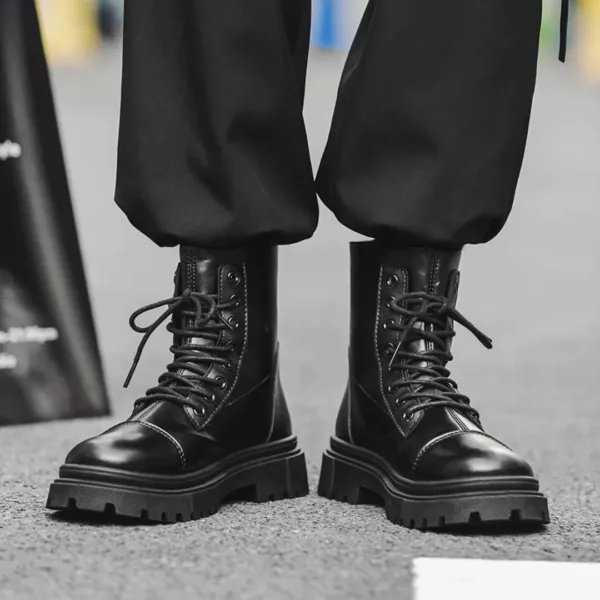 Bottes moto homme style classique – Image 3