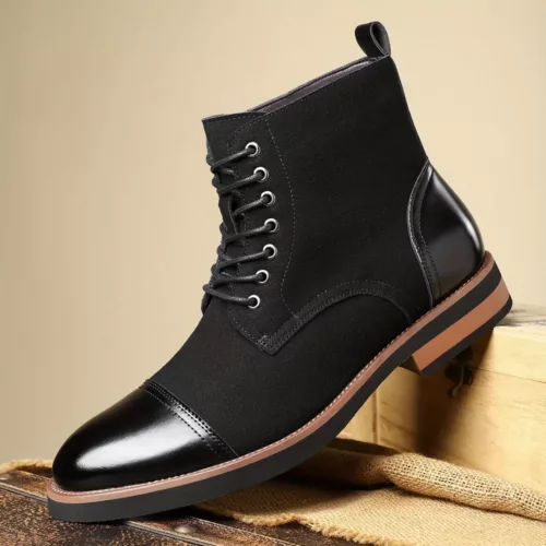 Bottes moto homme style élégant vintage