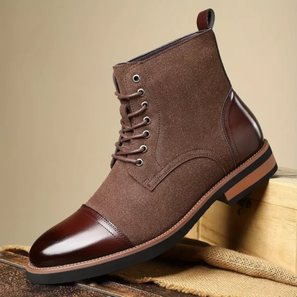 Bottes moto homme style élégant vintage – Image 5