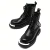 Bottes moto homme style punk noir