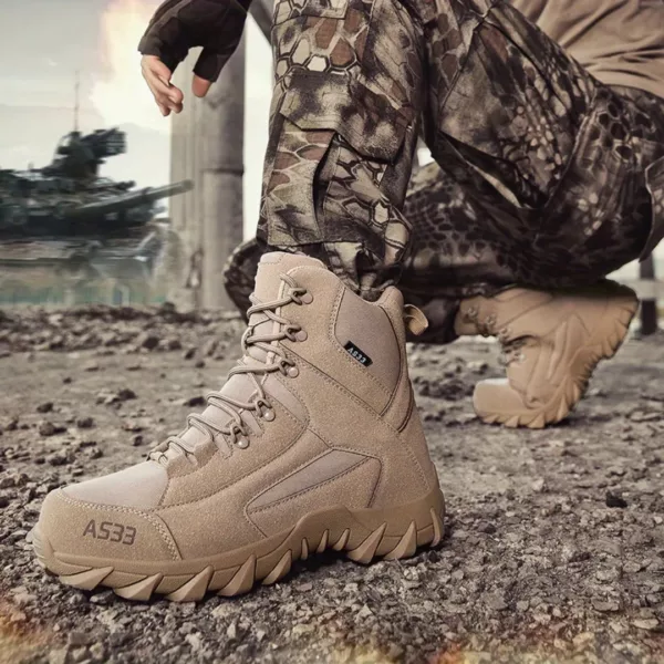 Bottes moto homme tactiques respirantes – Image 2