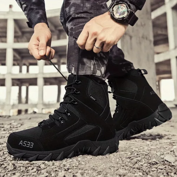 Bottes moto homme tactiques respirantes – Image 6
