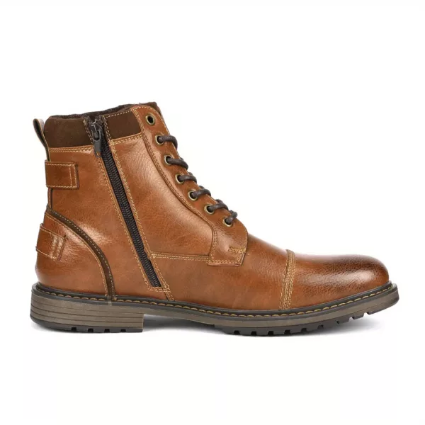 Bottes moto homme vintage zip boucles – Image 3