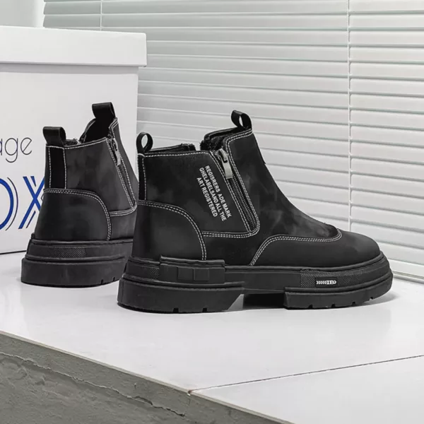 Bottes moto homme zip streetwear – Image 8