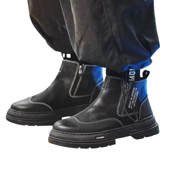 Bottes moto homme zip streetwear – Image 6