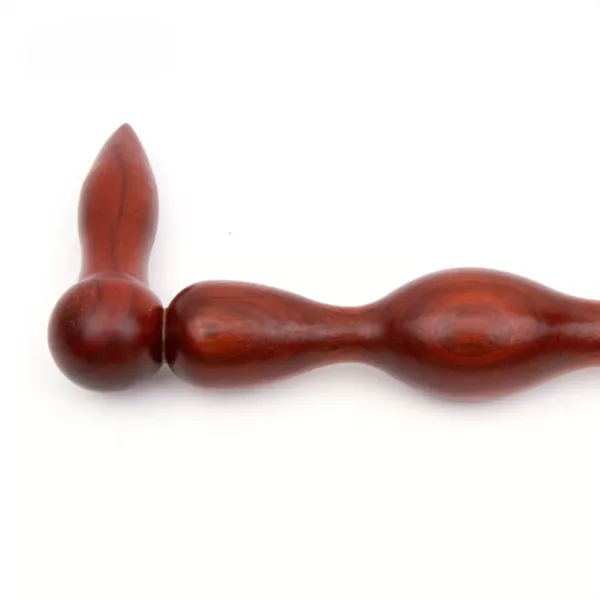 Canne artistique bois courbé unique – Élégance artisanale et style audacieux pour marche raffinée – Image 8